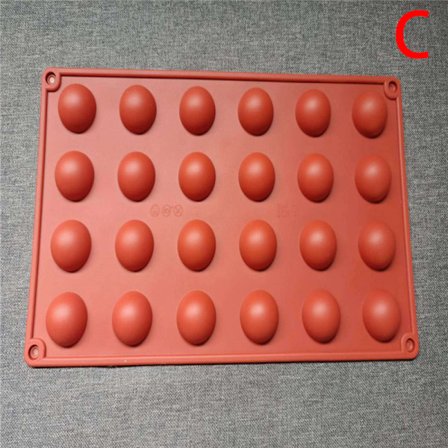 Rund form kakeform Brun halvkulekule silikonsjokolade