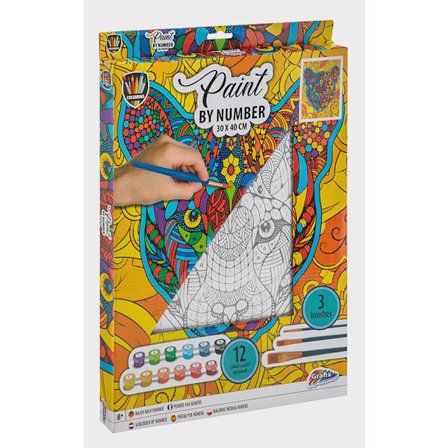 Måla Efter Nummer Tiger 41 X 31 cm - Alrico