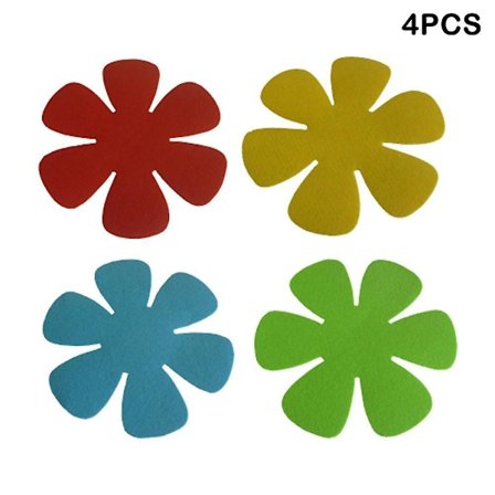 4 stk Filtpute Grytepannebeskytter Anti-ripe Non Stick Kjøkkenutstyr Redskaper(Som vist)