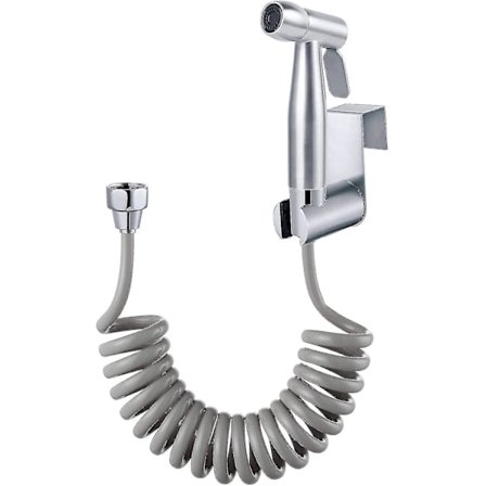 Toalett Bidet Kit av Høy Kvalitet, Med Vanntankkrok Og 150cm ABS Teleskopisk Fleksibel Dusjslange For Daglig Personlig Hygiene (grå) (1)