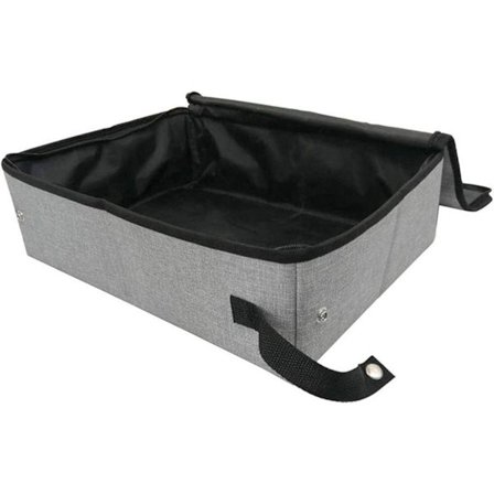 Kattlåda, vattentät, hopfällbar, med lock för enkel transport