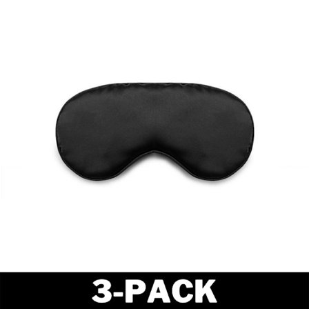 Luksuriøs og Behagelig Sovemaske i Silke - Sort