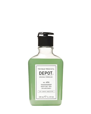 DEPOT Transparent Shaving Gel Brushless No. 406 100 ml, Skincare, Hårfjerning, Barberskum & Gel