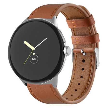 Äkta Läderarmband Google Pixel Watch 2 Brun