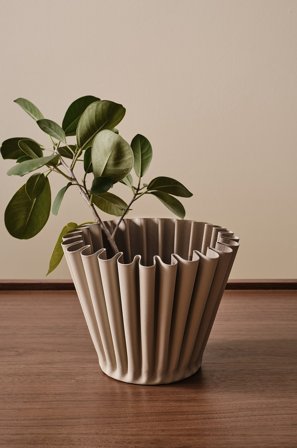 Jotex - Plantepotte Lys beige/beige - PHOENIX - Kjøp Krukker hos Jotex