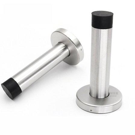Väggdörrstopp i rostfritt stål - dörrstopp med fästmaterial