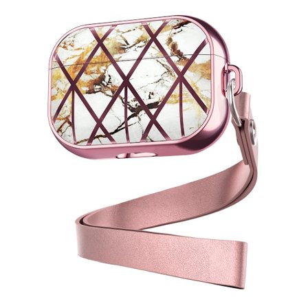 Pink AirPods-etui, beskyttende silikonecover med sportst