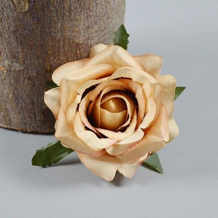 10stk Kunstige Roser Fake Roses MØRK KAFFE