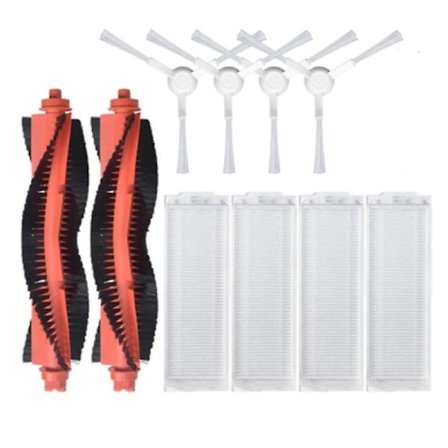 For Mijia Mop Pro Stytj02ym/for V2 Pro/v3 Robotstøvsuger Hoved-/Sidebørste HEPA-filter Del Tilbehør