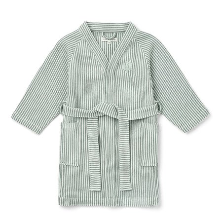 LIEWOOD Bertha Bathrobe Y/D stripe Peppermint / Creme de la creme 5-6 År, Tøj & Bolig, Badekåber, Badekåber Til Børn