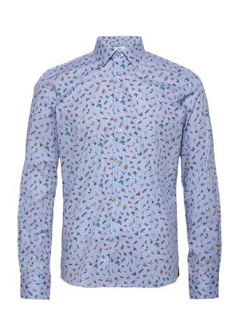 8700 - Jake Sc Skjorta Casual Blå XO Shirtmaker By Sand Copenhagen