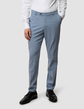 Shaping New Tomorrow - Tech Wool Suit Pants - Light Blue - Slim Fit - Herre - Størrelse 32/32