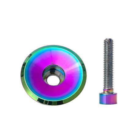 Sykkelheadset Topplokk Korrosjonsbestandig Enkelt Installert Iøynefallende Trykk Terrengsykkel Landeveissykkel Boltelokk Dekket For Racing Sykkel