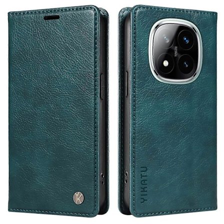 YIKATU YK-006 Magneettisuljettava Nahkainen Litsi-kuvioitu Puhelinkotelo Xiaomi Redmi Note 14 5G:lle