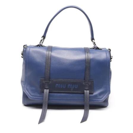 Miu Miu Pre-owned, Pre-owned Handbags Blauw, Dames, Maat:ONE Size