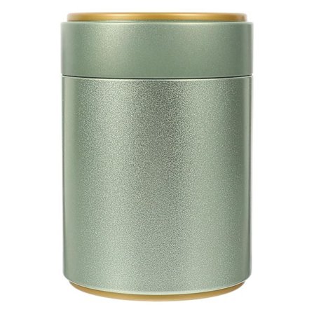 Dekorativ te-blad forseglet krukke blikk teboks Fuktighetsbestandig tebeholder Lys grønn 8,5X8,5X