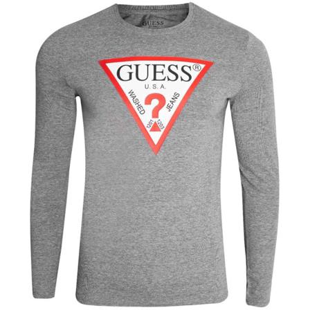 Shirts Guess Original Logo Gråa 183 - 187 Cm/l