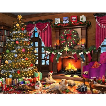 Jule Diamant Maleri Kits til Voksne, Vinter 30x40cm 5D Dia