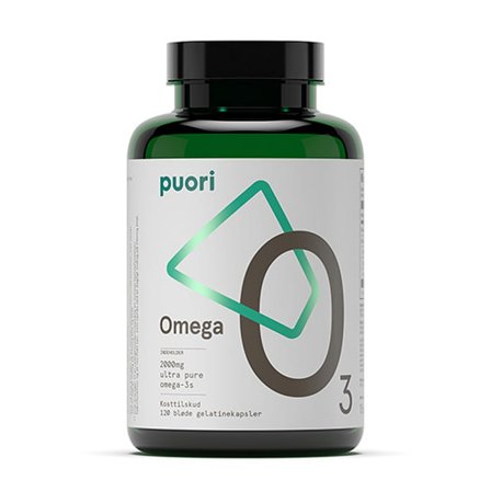 Puori Omega-3 O3 120 kaps., Helse & Madvarer, Kosttilskud, Hjerne / Hukommelse