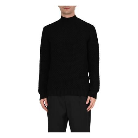 Tagliatore Turtlenecks svart, Herr Stickade tröjor, Herr, Storlek: M