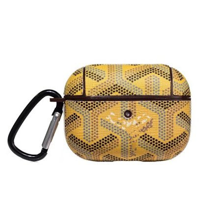 iPhone AirPods 4, trådløst Bluetooth-øretelefonetui, beskyttelsesetui i imitert skinn, gul