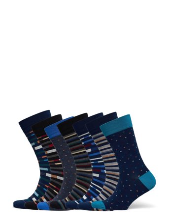 JBS Jbs Socks Bamboo 7 Pairs Box - Blue - 45-48
