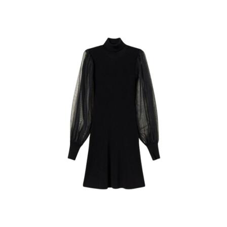 Twinset, Short Dresses Zwart, Dames, Maat:S
