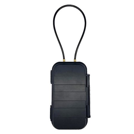 Bärbar Förvaringslåda Strand Safe 4-siffrig Kombinationslås med Ståltråd Stöldskydd Strandlåda Utomhus