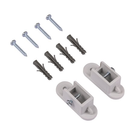 WatWin Robust Väggfästesats för draperiskena Silver, Badrum