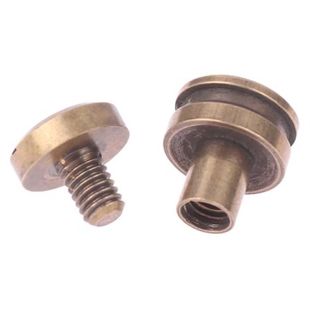 1kpl messinki DIY laukku solki käsilaukku pyöreä pää lukko solki nahka