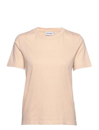 Micro Logo Regular T-Shirt Beige Calvin Klein