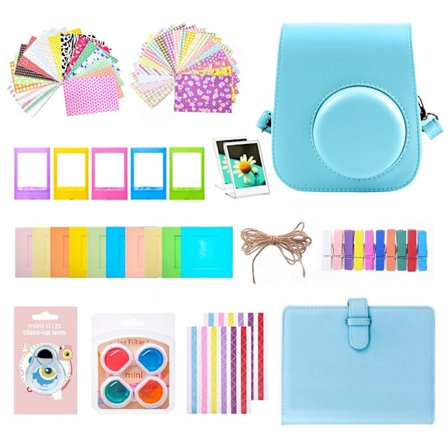 Kamerapakke for Instax Mini 12 11-kamera, inkluderer album (blå)