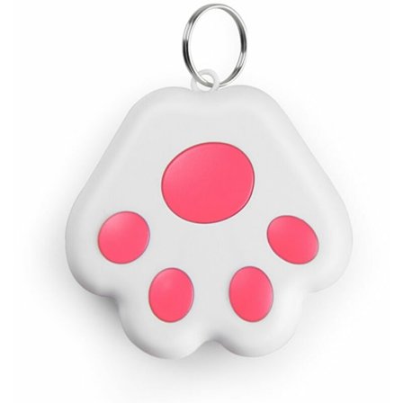 Älykäs GPS-paikannin Koiran tassu BT-paikannin Kadonnut hälytyssensori Selfie-laukaisin Äänitallennus Avaimelle Lompakolle Autolle, Malli: Pinkki - 