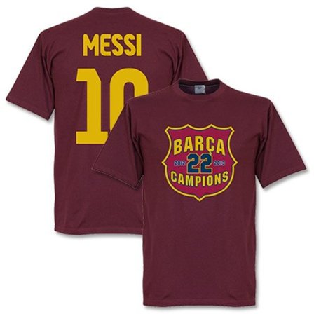 Barcelona T-paita Messi Champs