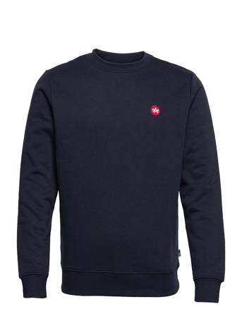 Lars Organic/Recycled Crew Sweat Sweat-shirt Tröja Blå Kronstadt