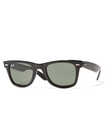 Ray Ban Icons Men's sunglasses with a frame made of acetate in black and lenses in green