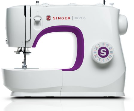 SINGER Sewing Machine M3505 Number of stitches 32, Number of buttonholes 1, White