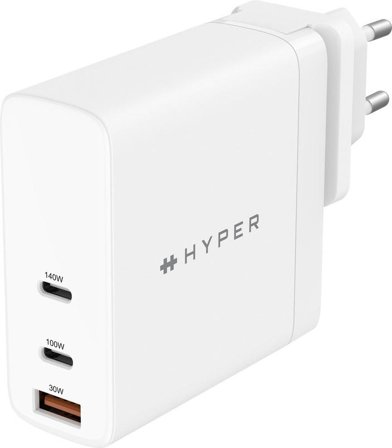 Targus HyperJuice strømadapter - GaN-teknologi - USB, 2 x USB-C - 140 watt