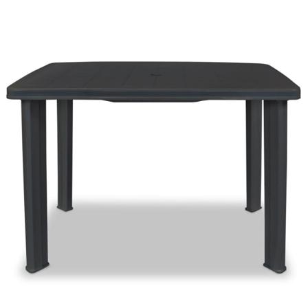 Vidaxl Trädgårdsbord Antracit 101x68x72 Cm Plast Antracit