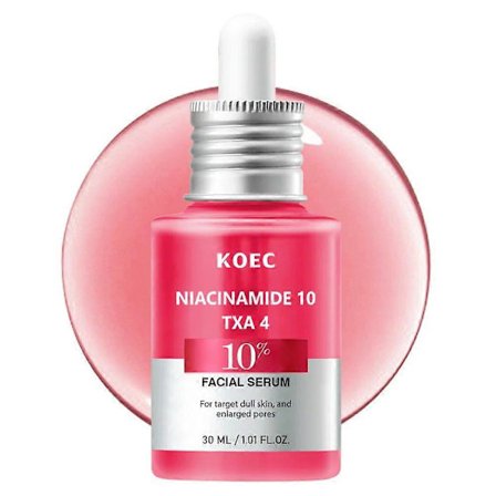 Niacinamid 10 + TXA 4 Serum, Hyaluronsyre, Tranexamsyre, Serum for ansikt for glasshud, Klarner, Strålende hudfarge med naturlig farge, Christ