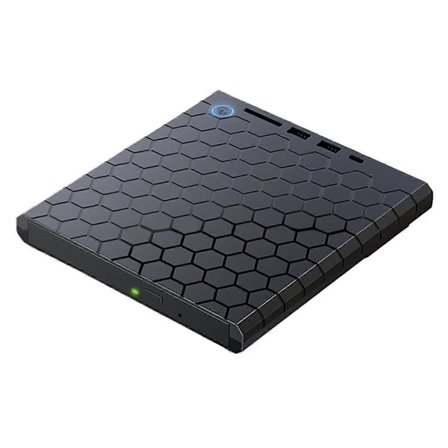 USB 3.0 Extern CD DVD-läsare CD/DVD-enhet med SD/TF-portar DVD-brännare CD/DVD-enhet Spelare för PC Laptop