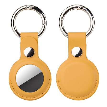 Etui for AirTag med nøkkelring, beskyttende skinnholder sporingsdeksel med nøkkelring kompatibel med Apple New Air Tag 2021 for kjæledyr, nøkler, 