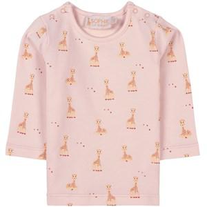 Sophie La Girafe Barely Pink Giraffe Baby T-shirt 6 Months - Tops - 6 months - Pink - Mädchen