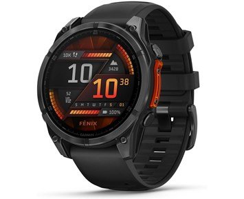 Garmin Fenix 8 AMOLED 47mm, Slate Gray Steel/Black - Smartwatch med avancerad GPS & sportspecifik träning