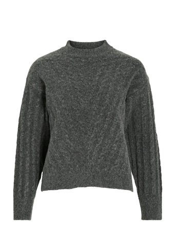 Vila | Virelli Highneck L/S Cable Knit Top/Bfs | L