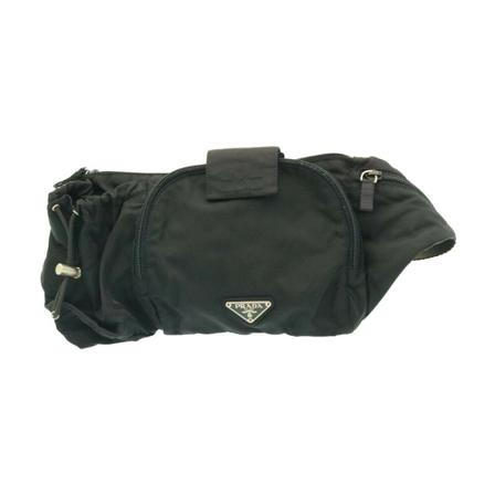 Prada Vintage, Pre-evening nylon waist bag Zwart, Dames, Maat:ONE Size