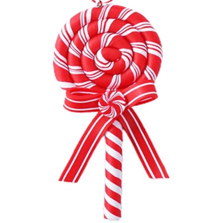 Jul Fake Lollipop Candy Cane Xmas Träd Hängande Ornament Hängen Holiday Home Dekoration Party Favors Supplies