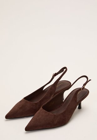 BUBBLEROOM - Pointy Slingback - Brown
