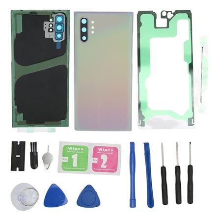Bakre glassdeksel erstatning perfekt passform foran ytre glass skjermdeksel for Samsung Galaxy Note 10 Plus fargerik