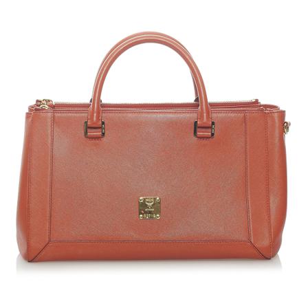 MCM Pre-owned, Pre-owned Handbag Oranje, Dames, Maat:ONE Size